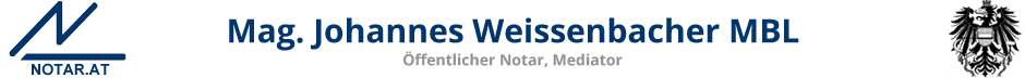 Notariat Kindberg - Mag. Johannes Weissenbacher MBL Logo